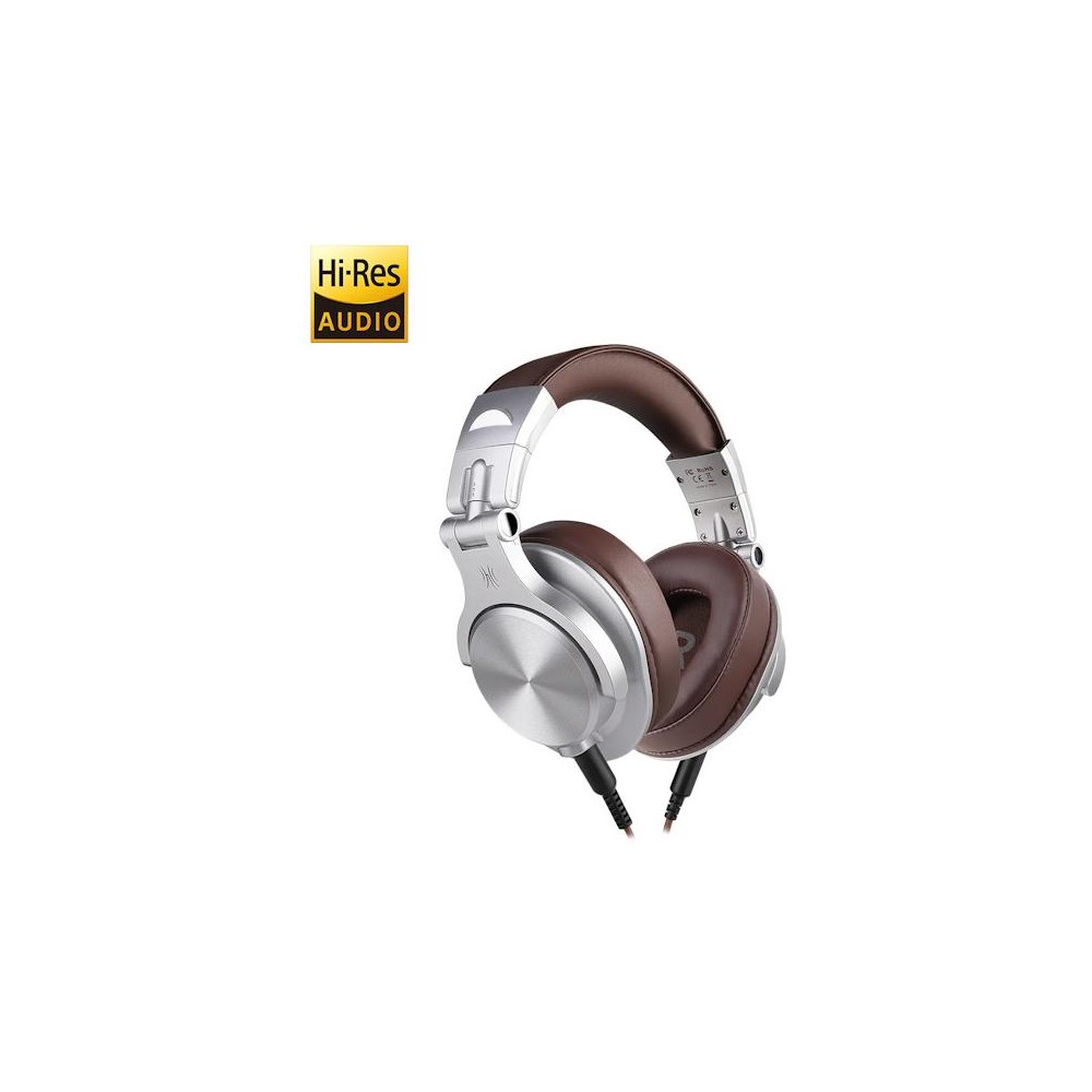 OneOdio A71 Hi-Res Cuffie DJ Cablate Audio Stereo Silver/Brown
