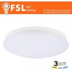 Plafoniera LED 14W Ø244*71mm - 3 in 1 CCT (3000-4000-6500K) IP44