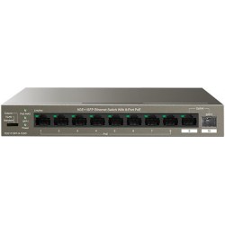 Switch Ethernet 9 porte GE+1SFP con 8-Port PoE 120w