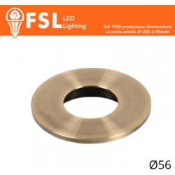 VEGA - Cover Piatta per Punto Luce LED – Ø56 – Bronzo