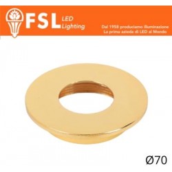 VEGA - Cover Piatta per Punto Luce LED – Ø70 – Oro