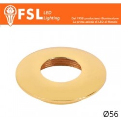 VEGA - Cover Curva per Punto Luce LED – Ø56 – Oro