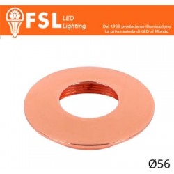 VEGA - Cover Curva per Punto Luce LED – Ø56 – Oro Rosa