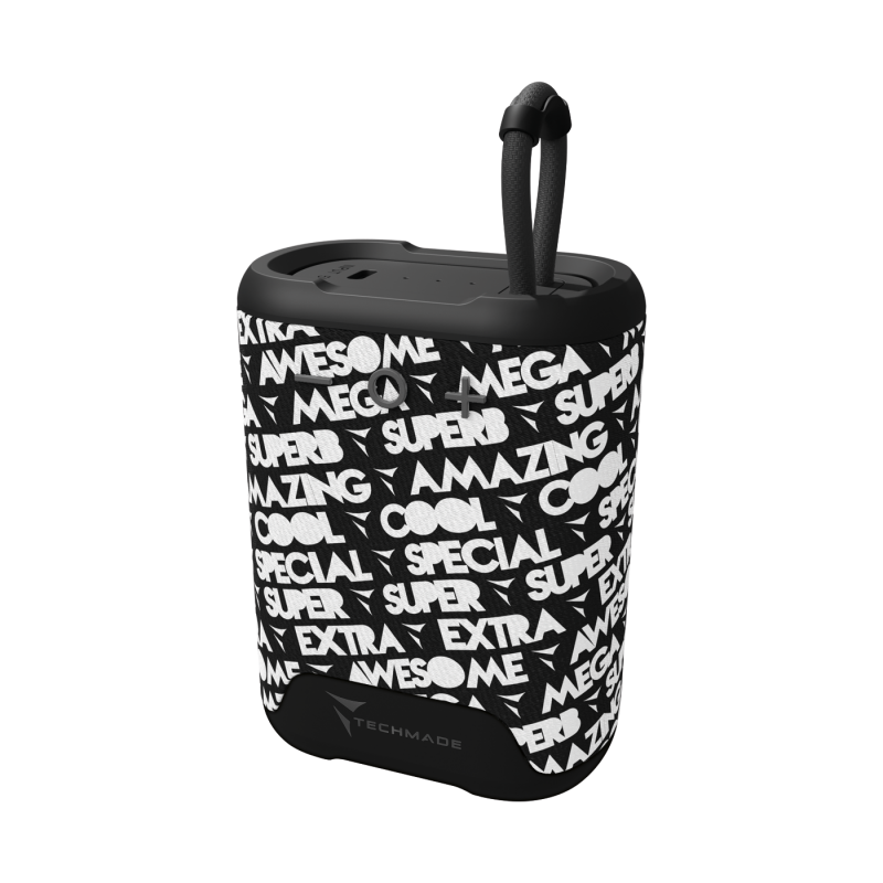 SPEAKER SENZA FILO CON PATTERN NERA TM-M350-BK   8099990147156
