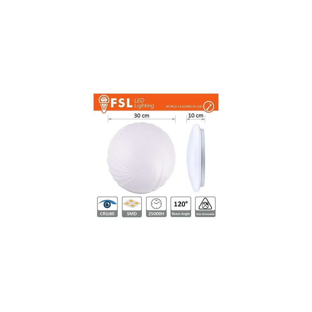 Plafoniera Motivo 18W - 3000K 1200LM 120º 300X100mm CRI80