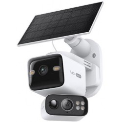 Tapo Kit videocamera di sicurezza outdoor motorizzata con doppio obiettivo e pannello solare 2K+2K IP65