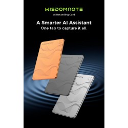 WISDOMUSE NOTE – Dispositivo AI per Registrazione, Traduzione Globale e Sintesi Intelligente Silver