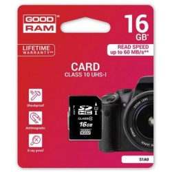 Scheda SD 16GB SDHC CLASSE 10 UHS I Goodram - blister retail